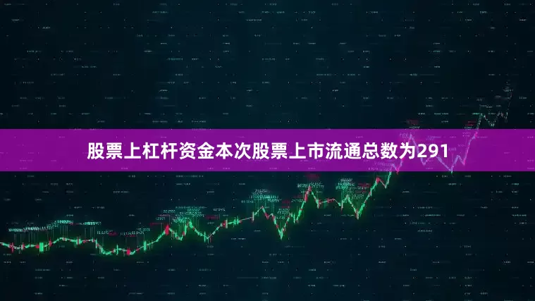 股票上杠杆资金本次股票上市流通总数为291